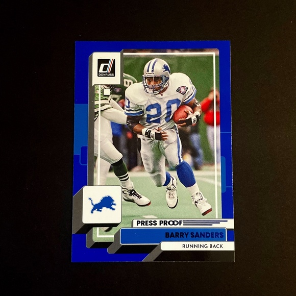 Barry Sanders: Detroit Lions, Running Back 2022 Panini Donruss Press Proof #93 - Picture 1 of 2
